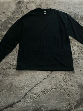 Gildan Black Ultra Cotton Long Sleeve Tee